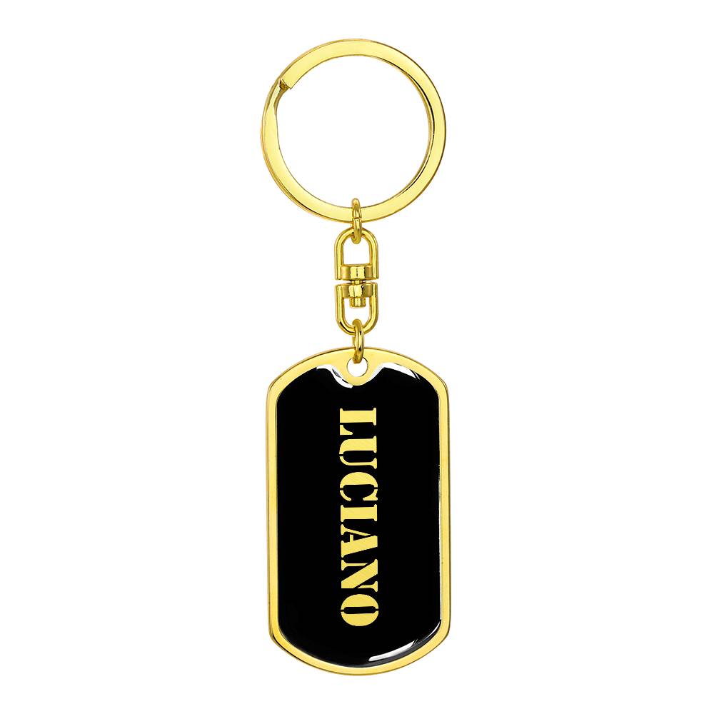 Luciano v2 - Luxury Dog Tag Keychain