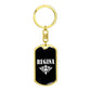 Regina v03a - Luxury Dog Tag Keychain
