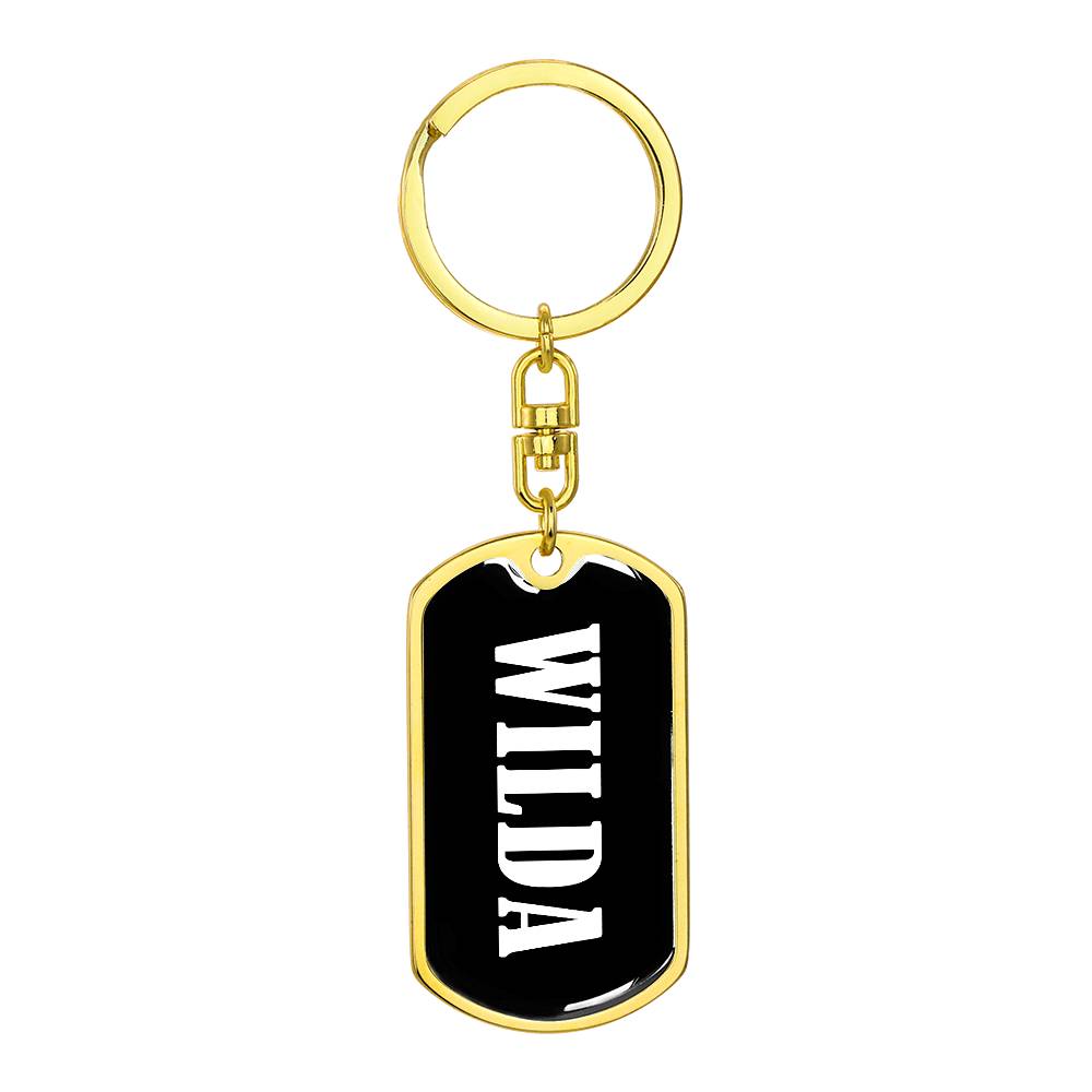 Wilda v03 - Luxury Dog Tag Keychain