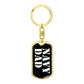 Navy Dad v3 - Luxury Dog Tag Keychain