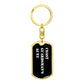 Coast Guardsman's Aunt v3 - Luxury Dog Tag Keychain