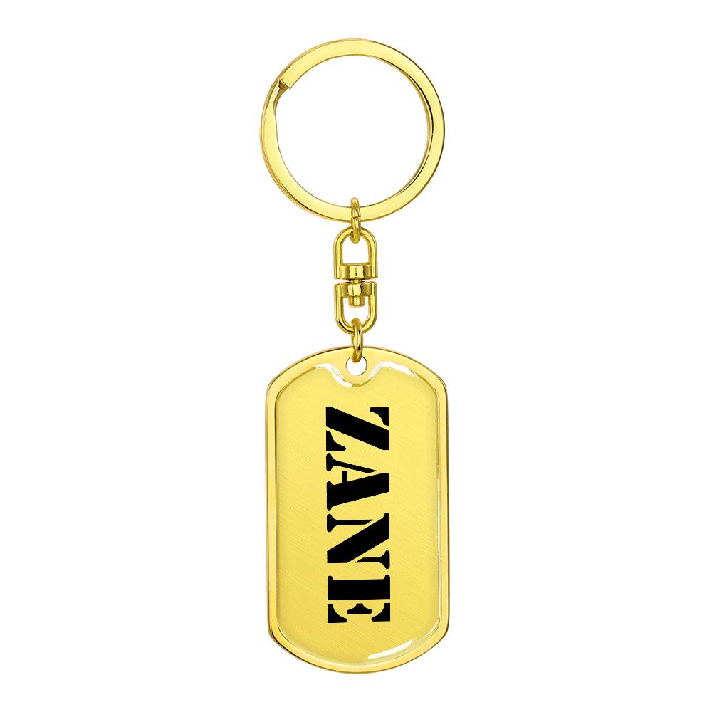 Zane - Luxury Dog Tag Keychain