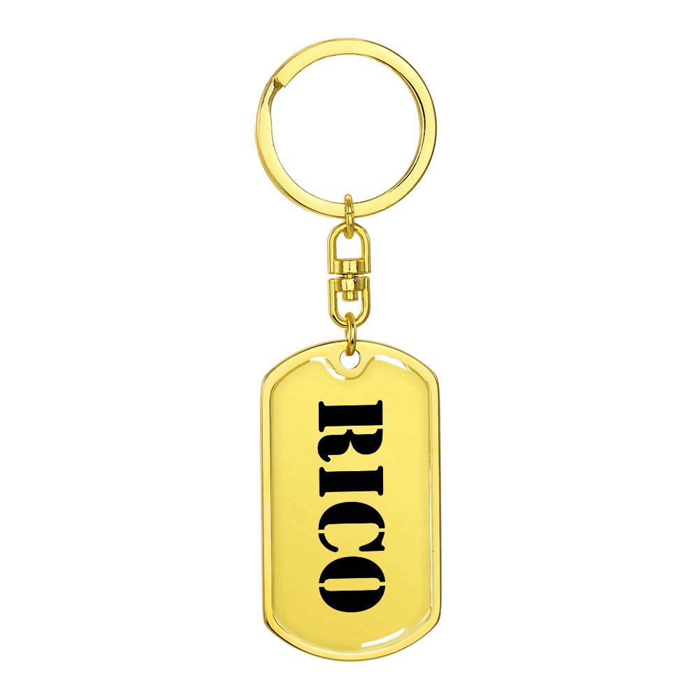 Rico - Luxury Dog Tag Keychain