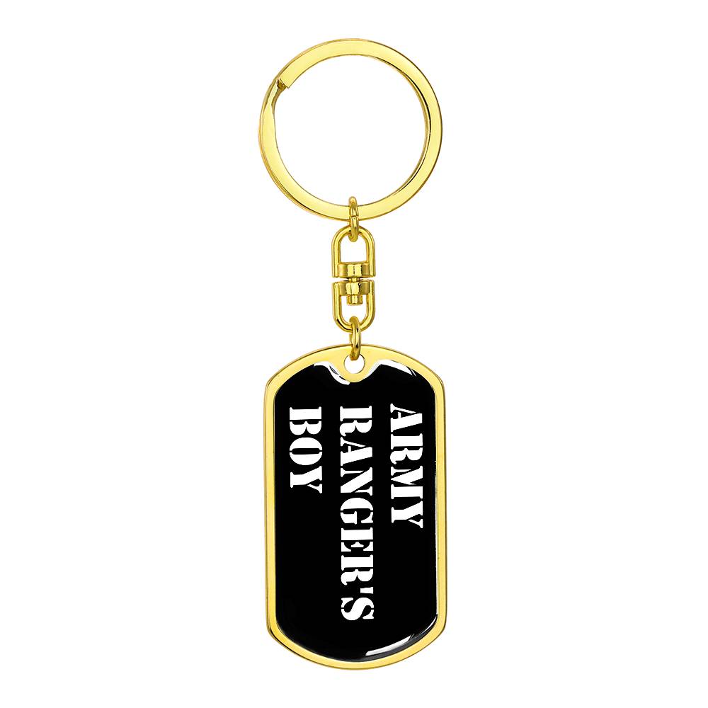 Army Ranger's Boy v3 - Luxury Dog Tag Keychain