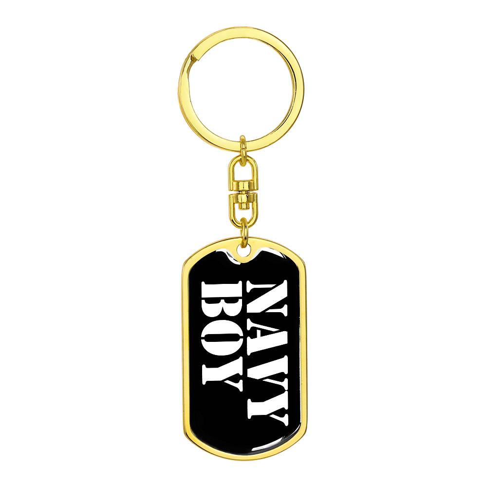 Navy Boy v3 - Luxury Dog Tag Keychain