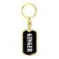 Ginger v03 - Luxury Dog Tag Keychain