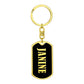 Janine v02 - Luxury Dog Tag Keychain