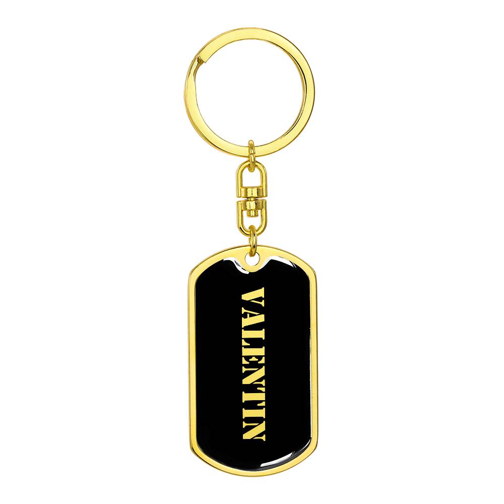 Valentin v2 - Luxury Dog Tag Keychain