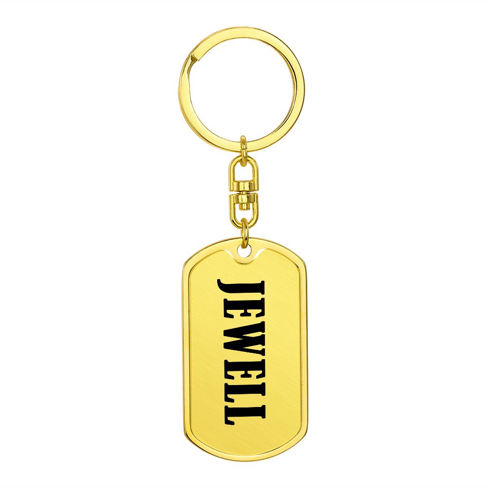 Jewell v01 - Luxury Dog Tag Keychain