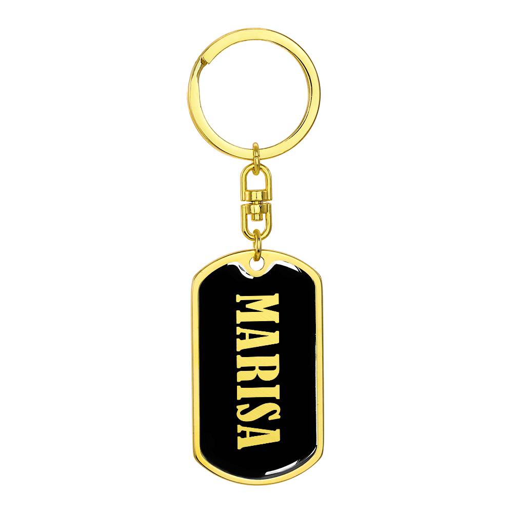 Marisa v02 - Luxury Dog Tag Keychain