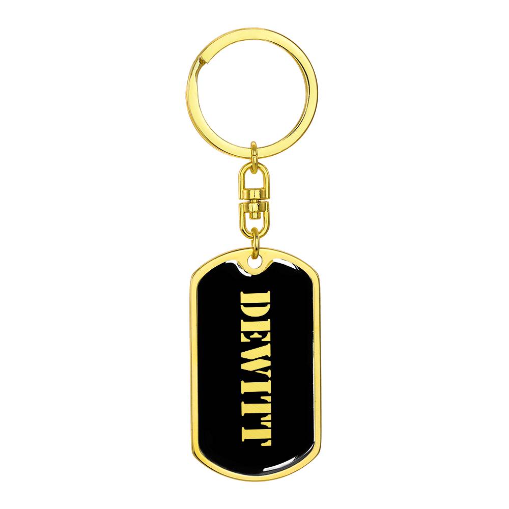 Dewitt v2 - Luxury Dog Tag Keychain