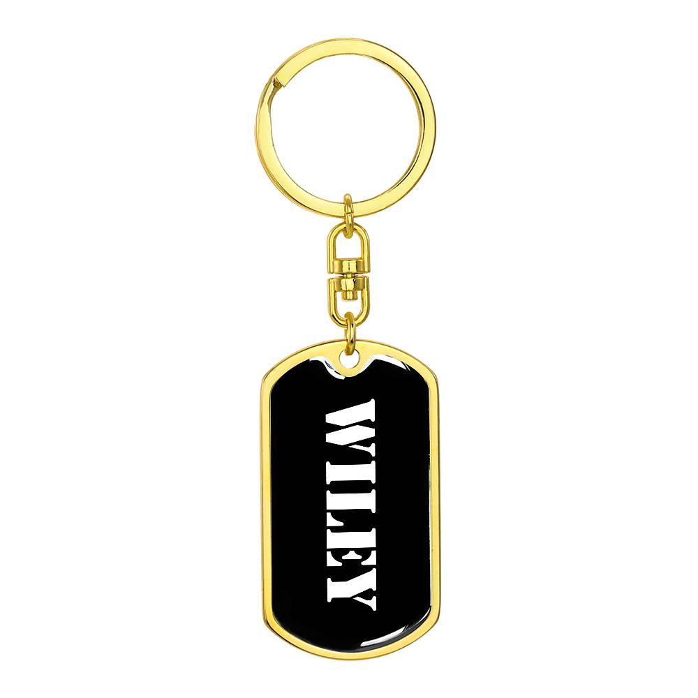 Wiley v3 - Luxury Dog Tag Keychain