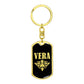 Vera v02a - Luxury Dog Tag Keychain