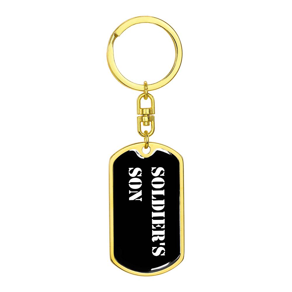 Soldier's Son v3 - Luxury Dog Tag Keychain