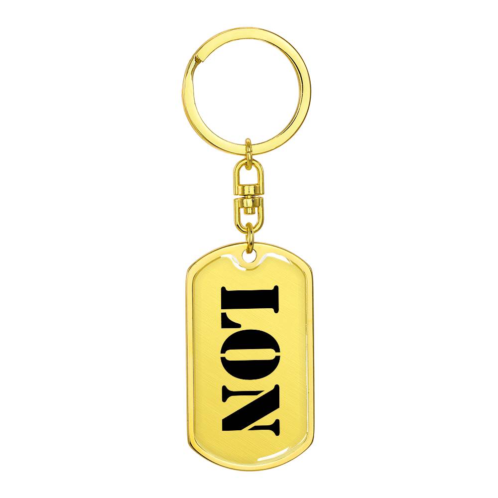Lon - Luxury Dog Tag Keychain