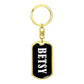 Betsy v03 - Luxury Dog Tag Keychain