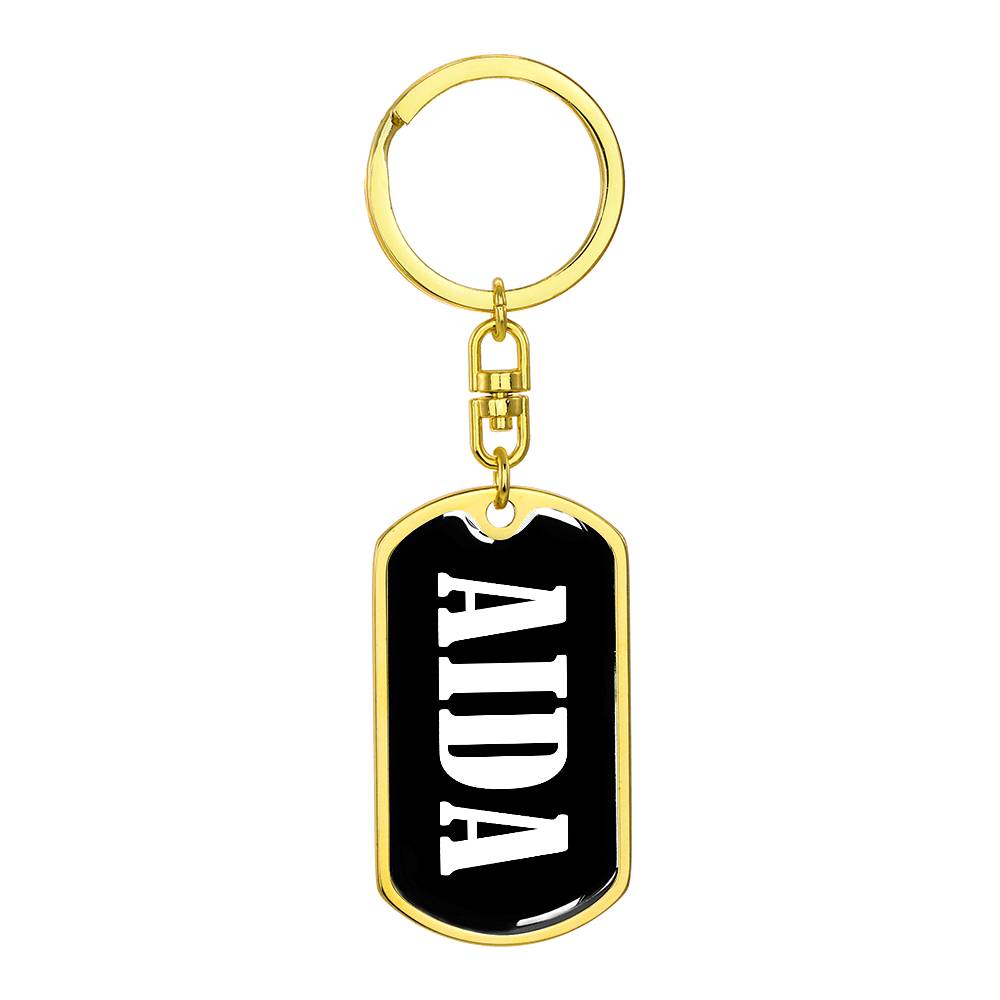 Aida v03 - Luxury Dog Tag Keychain