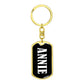 Annie v01w - Luxury Dog Tag Keychain
