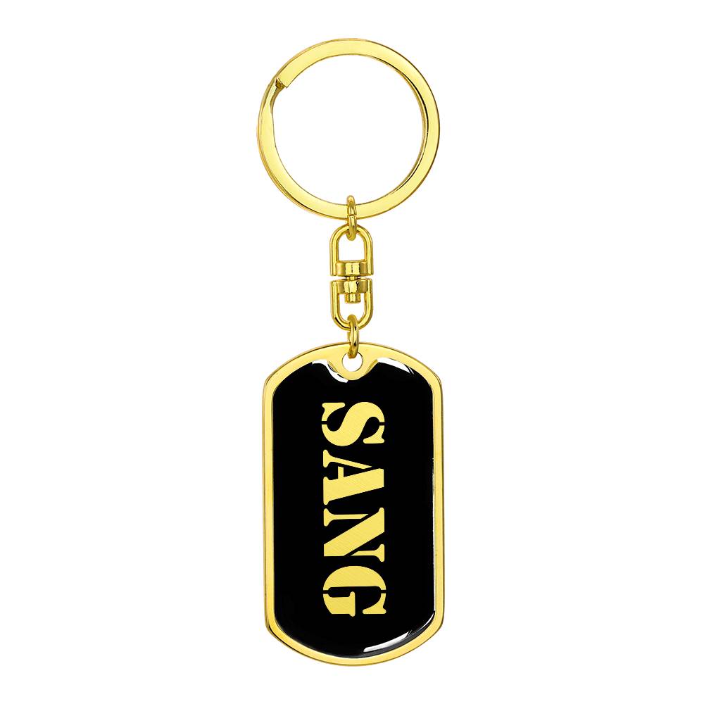 Sang v2 - Luxury Dog Tag Keychain