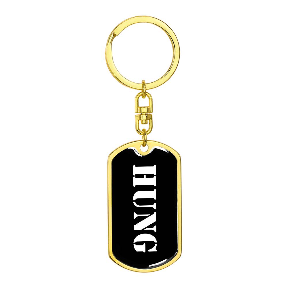 Hung v3 - Luxury Dog Tag Keychain