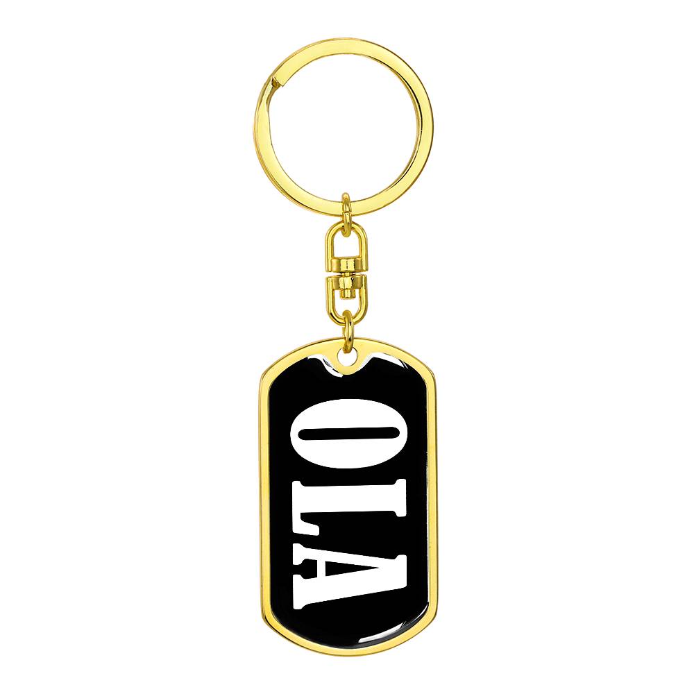 Ola v03 - Luxury Dog Tag Keychain