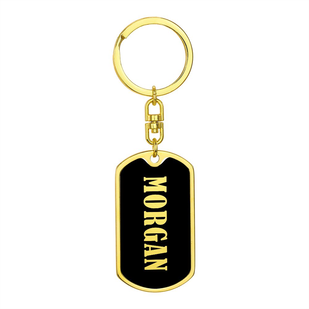 Morgan v02 - Luxury Dog Tag Keychain
