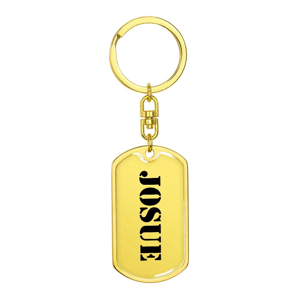 Josue - Luxury Dog Tag Keychain