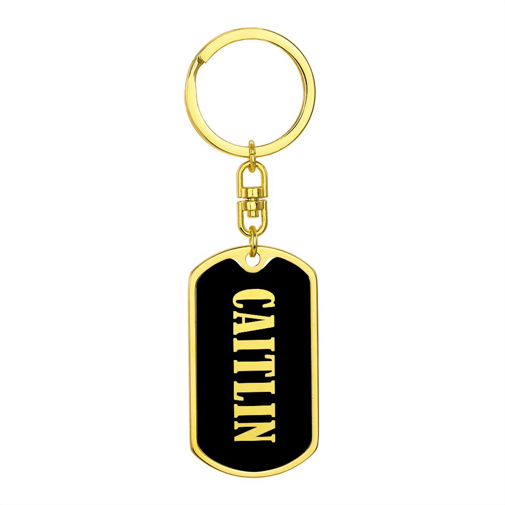 Caitlin v02 - Luxury Dog Tag Keychain