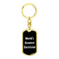 World's Greatest Electrician v3 - Luxury Dog Tag Keychain