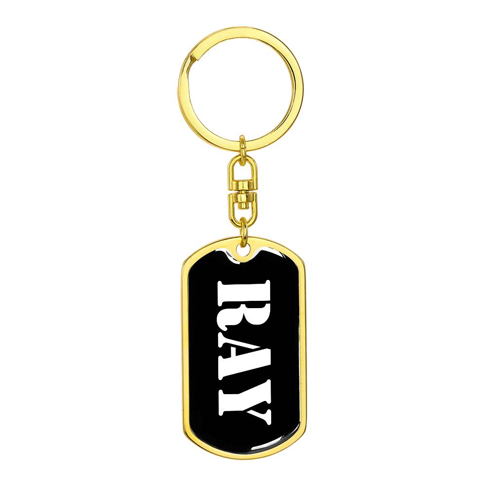 Ray v2 - Luxury Dog Tag Keychain