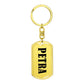 Petra v01 - Luxury Dog Tag Keychain