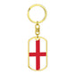 English Flag - Luxury Dog Tag Keychain