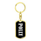 Polly v03 - Luxury Dog Tag Keychain