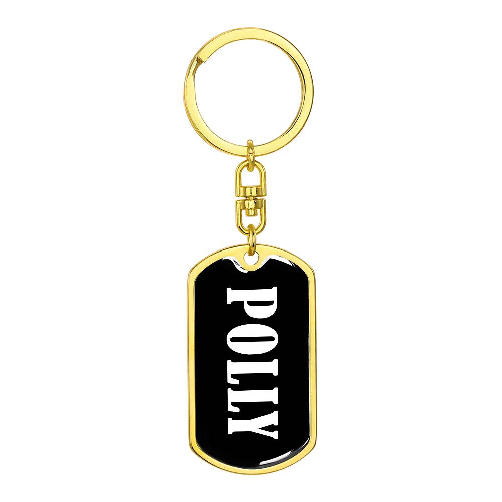 Polly v03 - Luxury Dog Tag Keychain