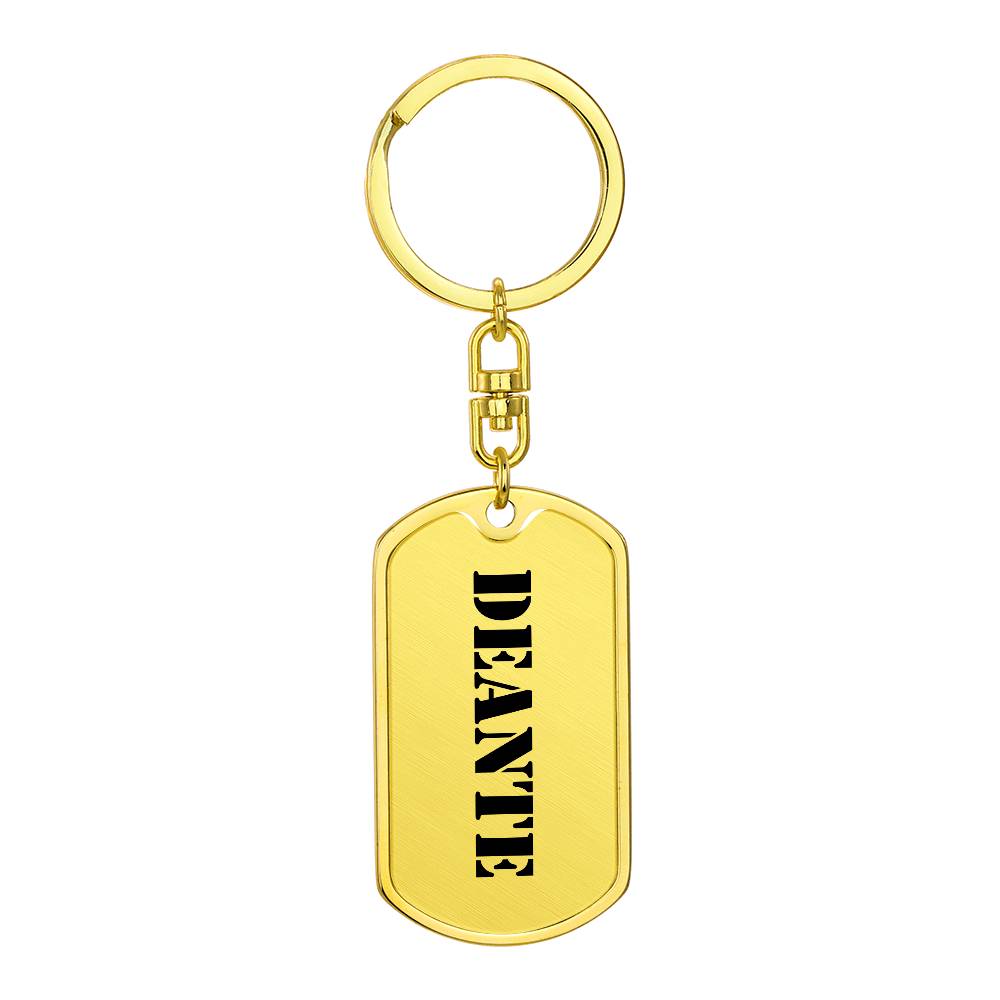 Deante - Luxury Dog Tag Keychain