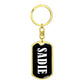 Sadie v01w - Luxury Dog Tag Keychain
