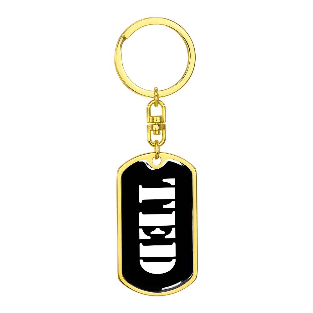 Ted v2 - Luxury Dog Tag Keychain