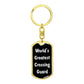 World's Greatest Crossing Guard v3 - Luxury Dog Tag Keychain