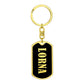 Lorna v02 - Luxury Dog Tag Keychain