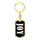 Joy v01w - Luxury Dog Tag Keychain