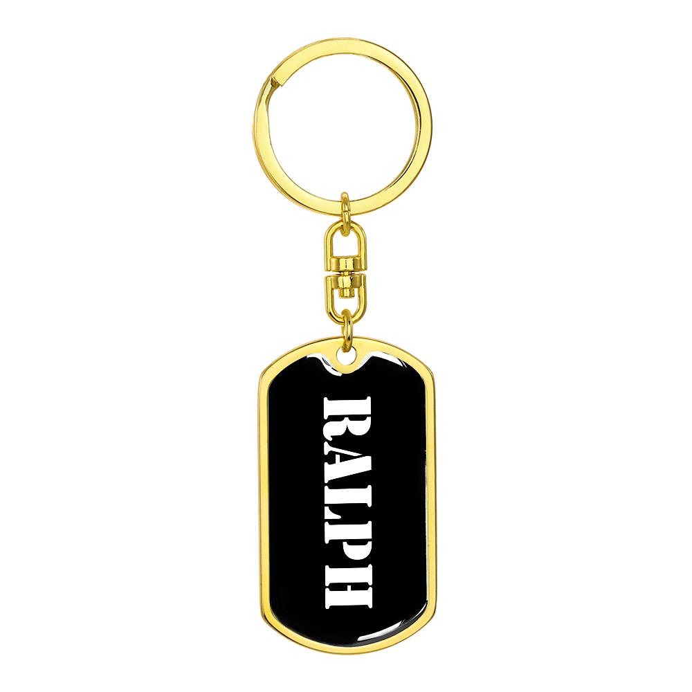 Ralph v2 - Luxury Dog Tag Keychain