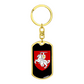 Pahonia (Belarus) v3 - Luxury Dog Tag Keychain
