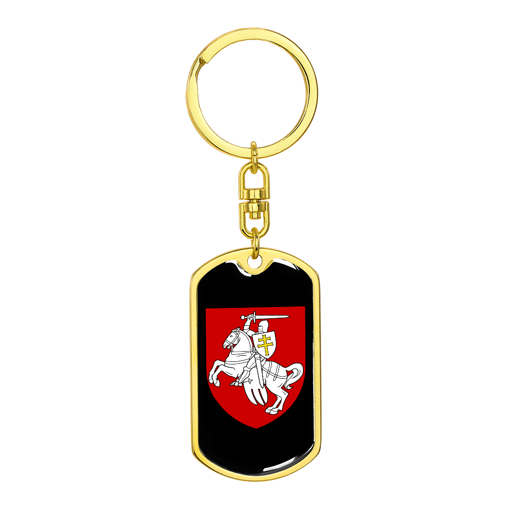 Pahonia (Belarus) v3 - Luxury Dog Tag Keychain