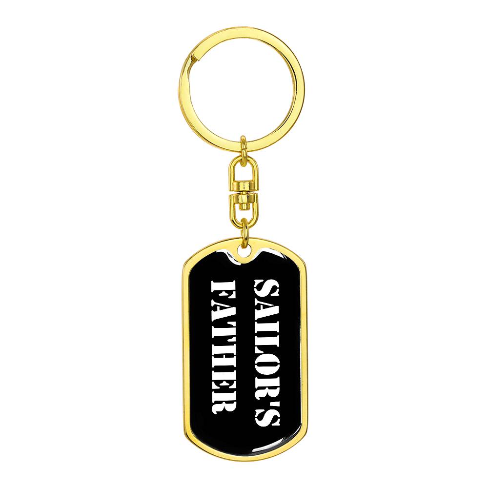 Sailor's Father v3 - Luxury Dog Tag Keychain