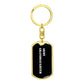 Army Granddaughter v3 - Luxury Dog Tag Keychain