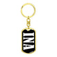 Ina v03 - Luxury Dog Tag Keychain