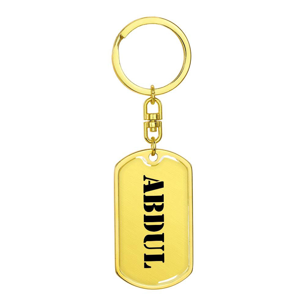 Abdul - Luxury Dog Tag Keychain