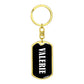 Valerie v01w - Luxury Dog Tag Keychain