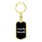 Love My Schnoodle v6 - Luxury Dog Tag Keychain