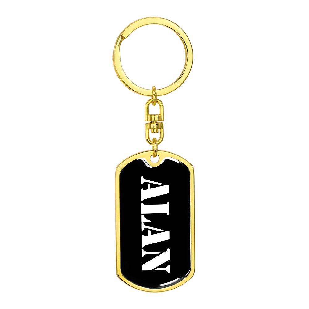 Alan v2 - Luxury Dog Tag Keychain